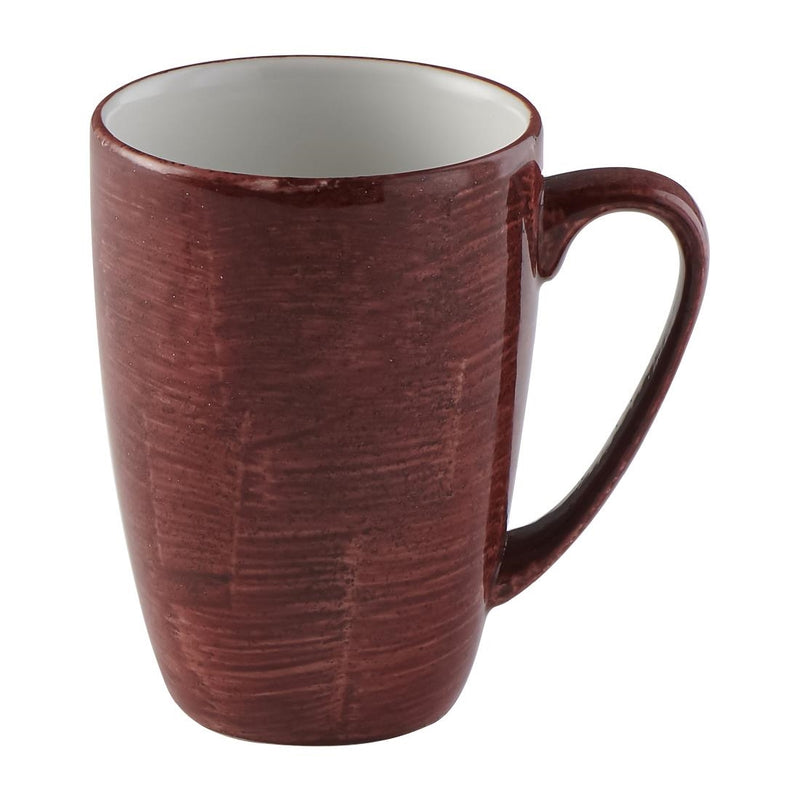 Churchill Stonecast Patina Profile Tasse, Rotrost, 340 ml, 12 Stück