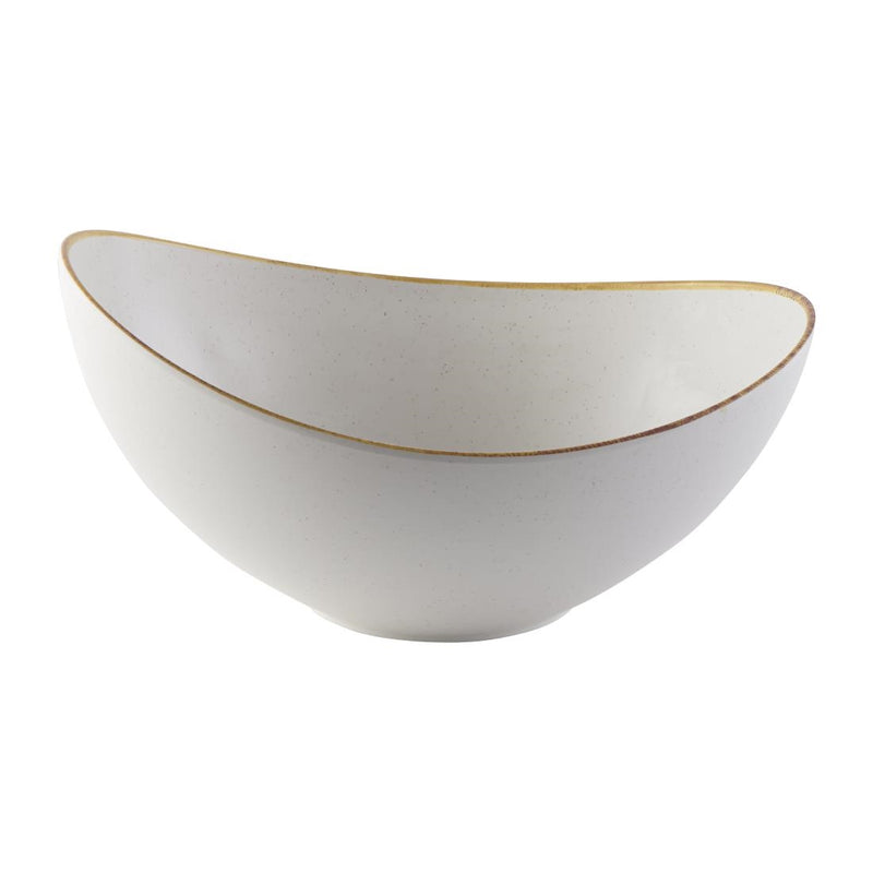 Churchill Melamine Stonecast Moonstone Buffet Bowl 360mm (Pack of 2)