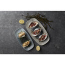 Churchill Raku Duo Chefs Oblong Plate Topaz Quartz 348x189mm (Pack of 6)