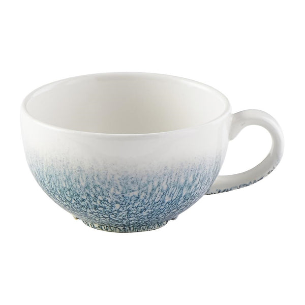 Churchill Raku Duo Cappuccino-Tasse, Topasblau, 227 ml, 12 Stück