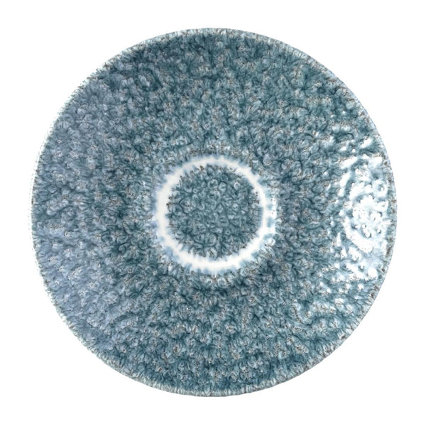 Churchill Raku Duo Espresso Saucer Topaz Blue 114mm (Pack of 12)