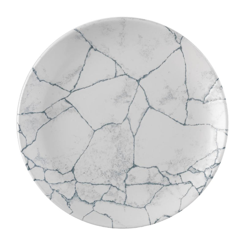 Churchill Studio Prints Kintsugi Pearl Evolve Coupe Plate Grey 260mm (Pack of 12)