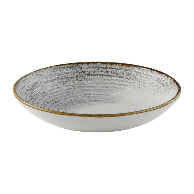 Churchill Studio Prints Homespun Accents Jasper Evolve Coupe Bowl Grey 248mm (Pack of 12)