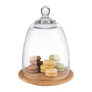 APS Holztablett mit Glasabdeckung 185 mm