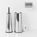 Brabantia Three-Piece Toilet Accessory Set Brilliant Steel
