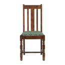 Mayfair Dining Chair with Green Diamond Padded Seat (Pack of 2)