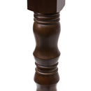 Islington Poseur Runder Tisch, dunkles Holz, 700 mm