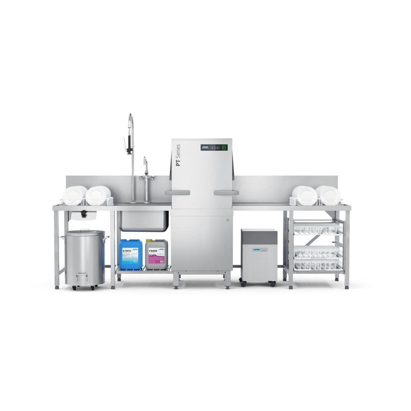 Winterhalter Pass Through Dishwasher PT-M Energy+ with Water Softener and IDD