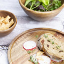 Runde Platten aus Olympia-Akazienholz, 200 (D) mm