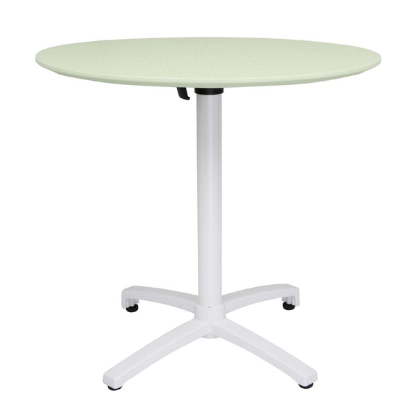 Bolero Folding Polypropylene Table 800mm Mint Green