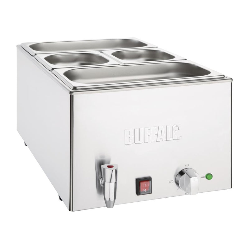 Buffalo Bain Marie mit Wasserhahn und Pfannen 