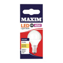 Maxim LED-Glühbirne, rund, SES, warmweiß, 6/40 W