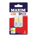 Maxim LED G9 warmweiße Glühbirne 2/20 W (2er-Pack)