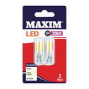 Maxim LED G9 Kaltweiß-Glühbirne 2/20 W (2er-Pack)