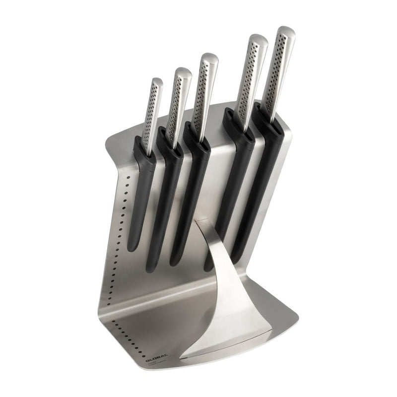 Global Knives Ukon Range 6-teiliges Messerblock-Set