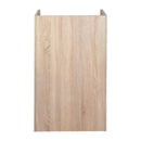 Ständer für Abfallbehälter und Tablett in Eichenoptik