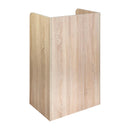 Ständer für Abfallbehälter und Tablett in Eichenoptik