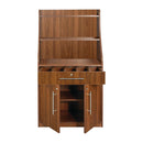 Waiter Station Walnut Finish
