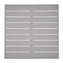 Quadratische Tischplatte Bolero aus Aluminium, hellgrau, 700 mm