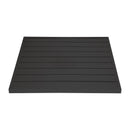 Bolero Aluminium Square Table Top Black 700mm
