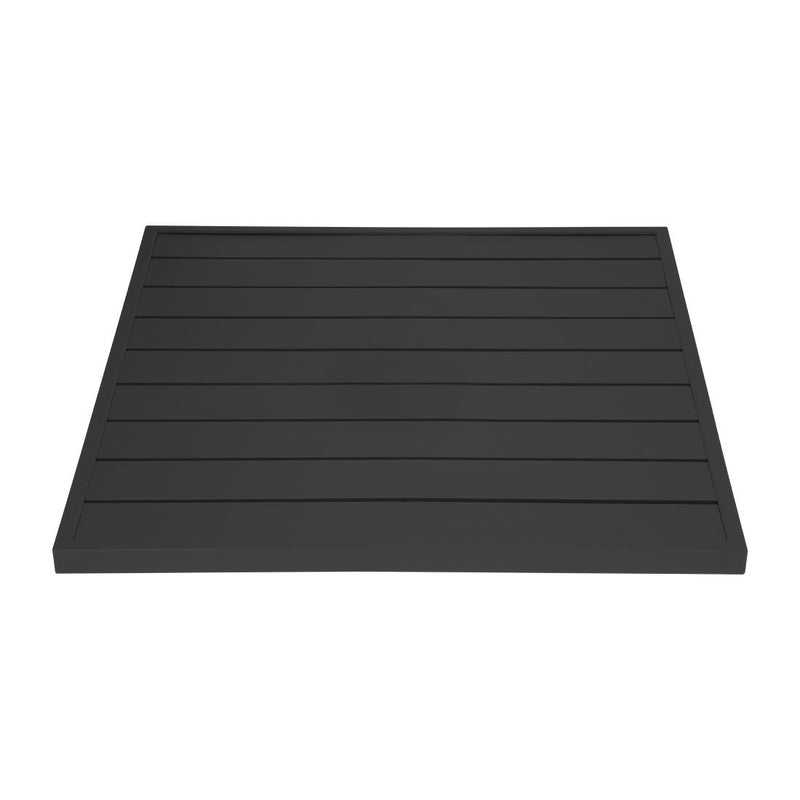 Bolero Aluminium Square Table Top Black 700mm