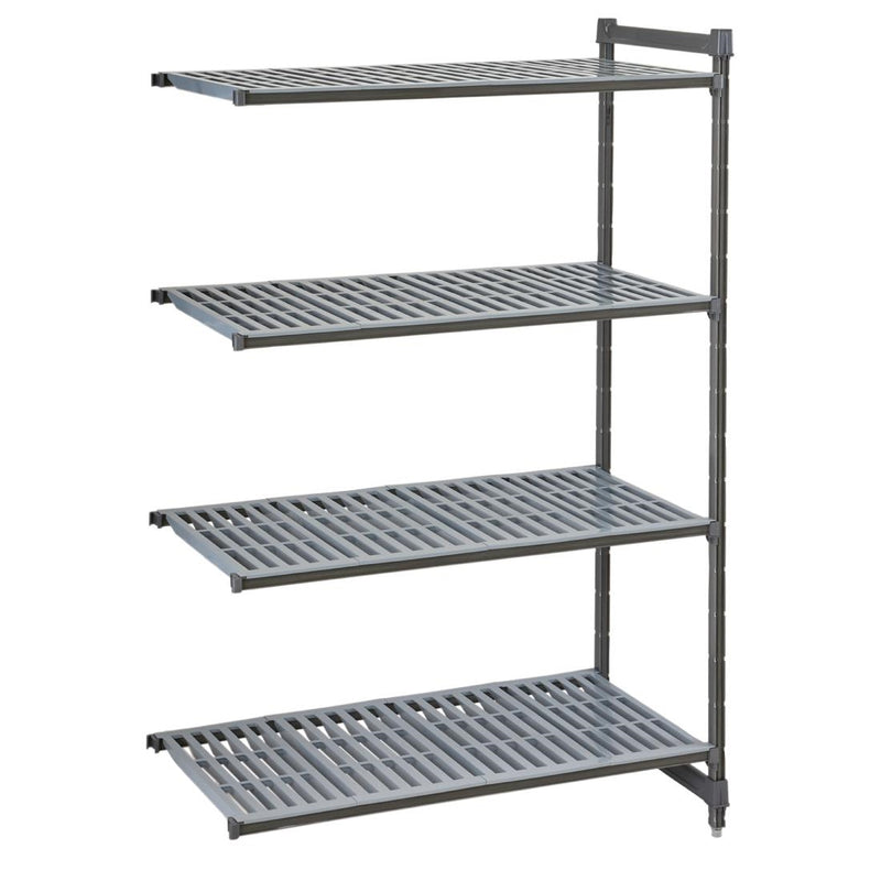 Cambro Camshelving Basics Plus Zusatzeinheit 4 Etagen mit belüfteten Regalen 1830 H x 718 B x 460 T mm