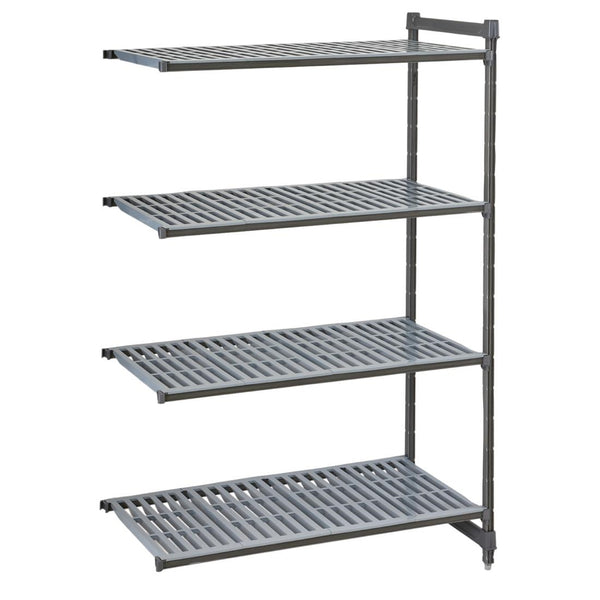 Cambro Camshelving Basics Plus Zusatzeinheit 4 Etagen mit belüfteten Regalen 1830 H x 870 B x 460 T mm