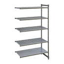 Cambro Camshelving Basics Plus Erweiterungseinheit mit 5 Ebenen und belüfteten Regalen, 2140 H x 870 B x 540 T mm