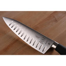 Mercer Culinary Genesis Precision Forged Chefs Knife Granton Edge Short Bolster 20.3cm