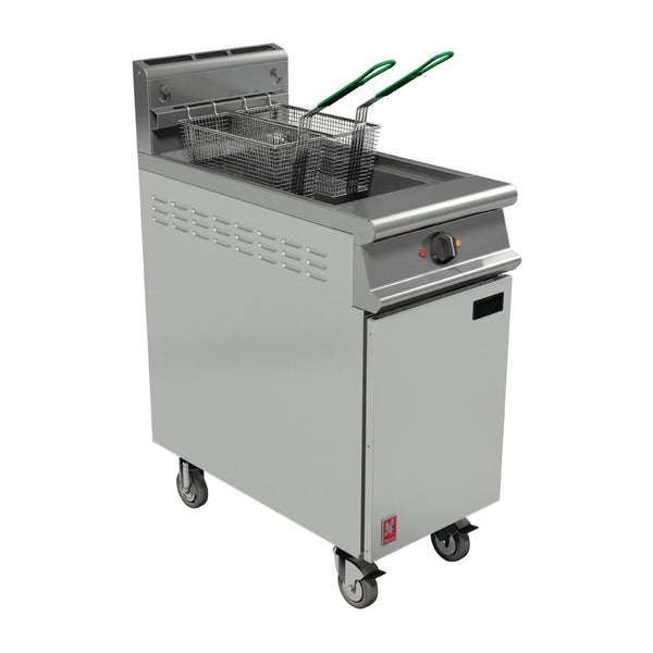 Falcon Dominator Plus Twin Basket Gas Fryer & Fryer Angel on Castors Natural Gas