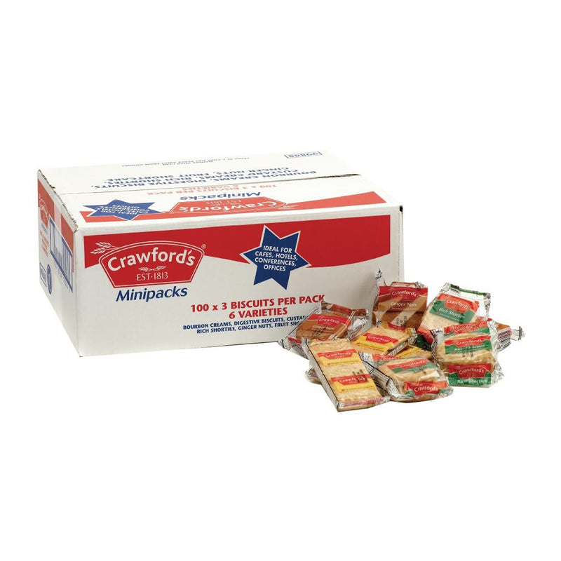 Crawfords Mini Pack Kekse, sortiert (100 Stück)