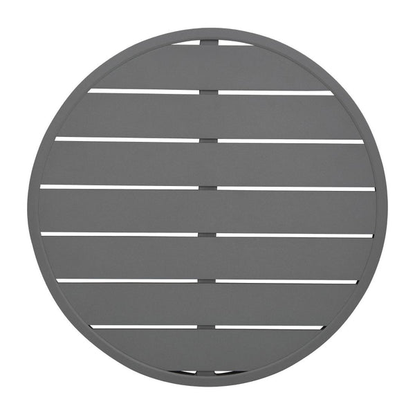 Bolero Aluminium Round Table Top Dark Grey 580mm