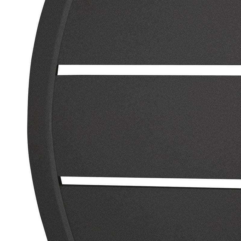 Bolero Aluminium Round Table Top Black 580mm