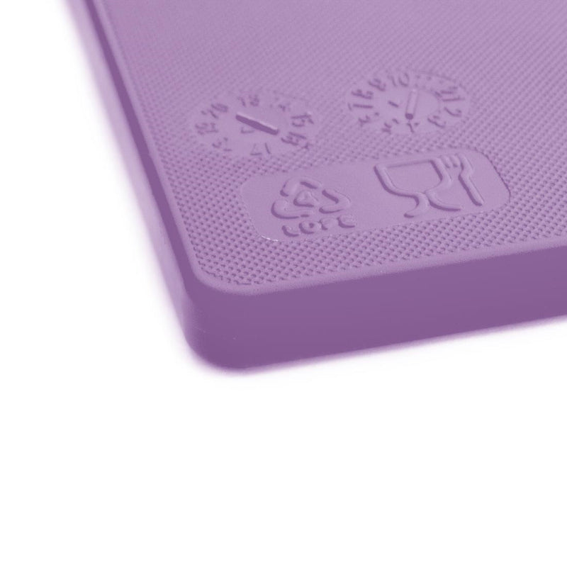 Hygiplas Anti-bacterial Low Density Chopping Board Purple - 450x300x10mm