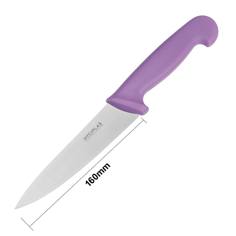 Hygiplas Cooks Knife Purple 15.9cm