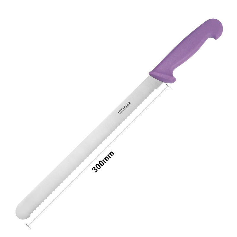 Hygiplas Slicer Serrated Purple 30.5cm