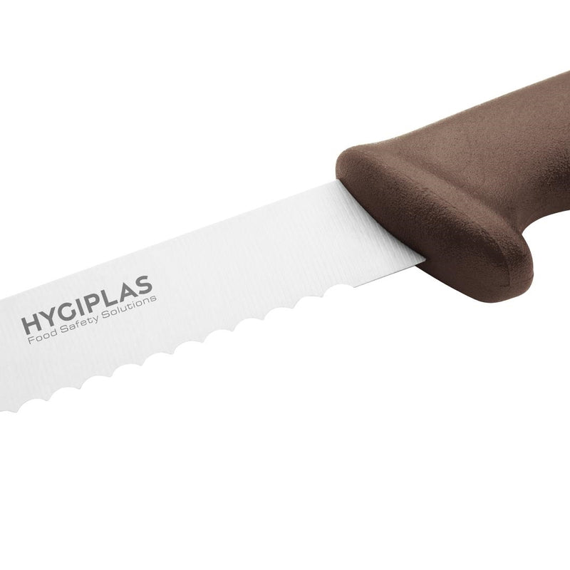 Hygiplas Slicer Serrated Brown 25.4cm