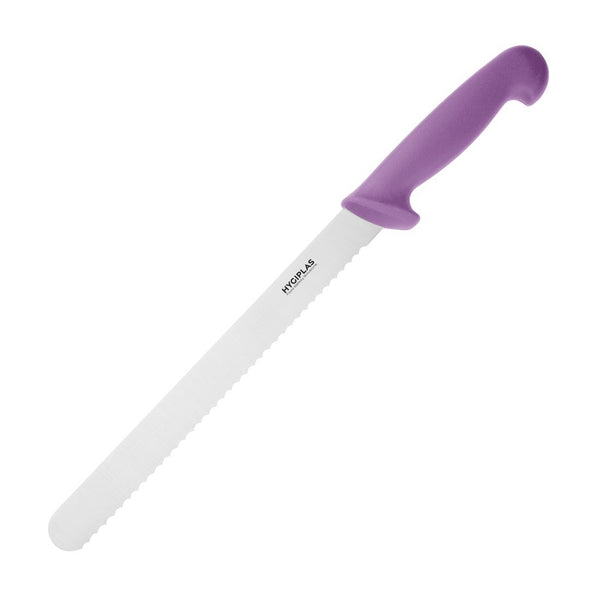 Hygiplas Slicer Serrated Purple 25.4cm