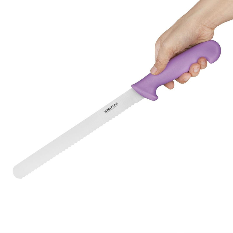 Hygiplas Slicer Serrated Purple 25.4cm