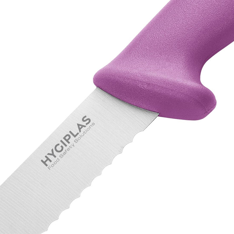 Hygiplas Slicer Serrated Purple 25.4cm