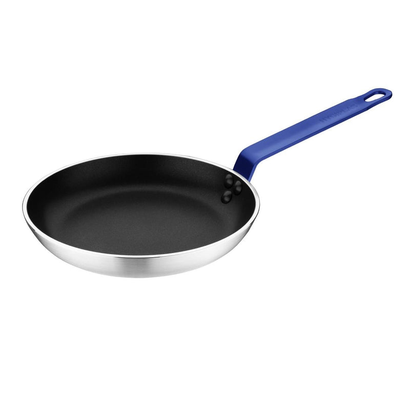 Hygiplas Non-Stick Teflon Aluminium Platinum Plus Frying Pan with Blue Handle 240mm