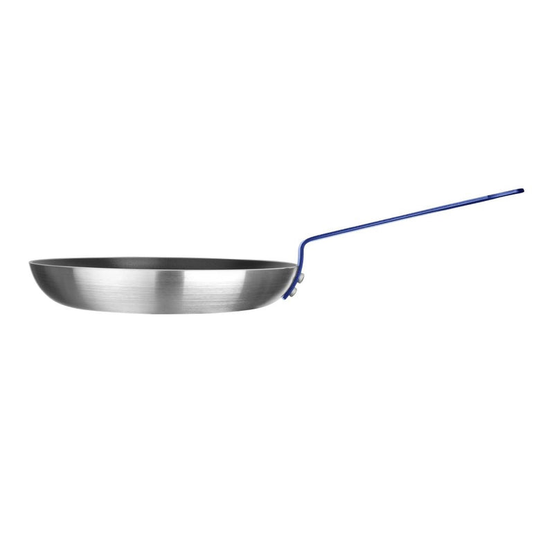 Hygiplas Non-Stick Teflon Aluminium Platinum Plus Frying Pan with Blue Handle 280mm