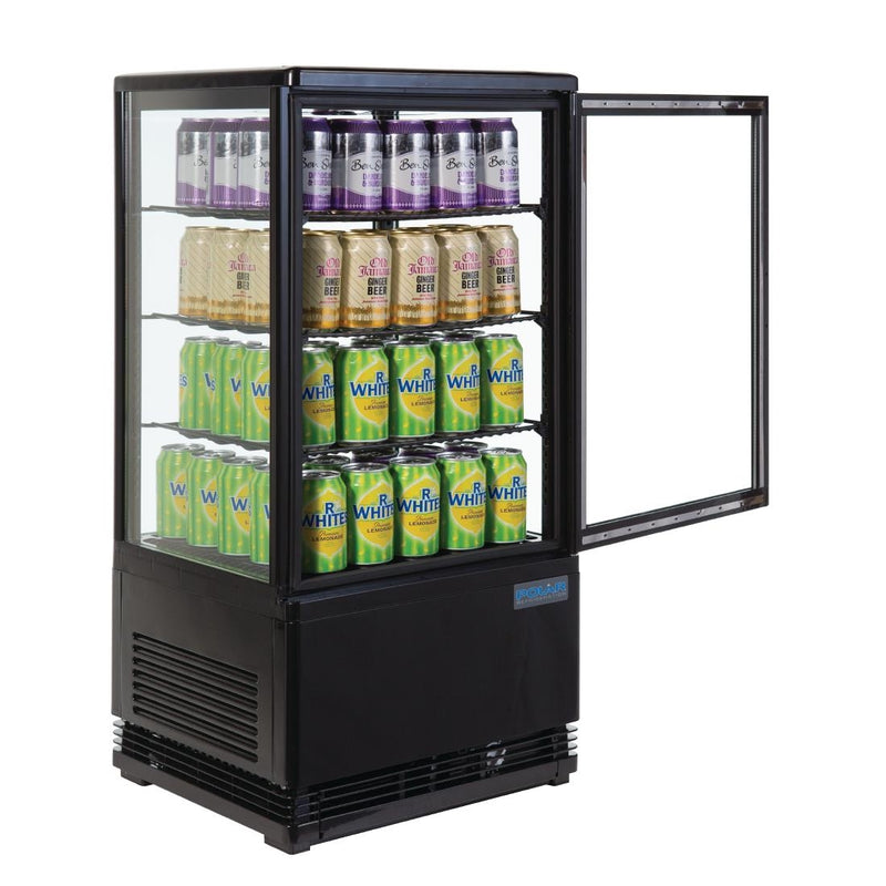 Polar C-Serie Display-Kühlschrank, 68 l, Schwarz