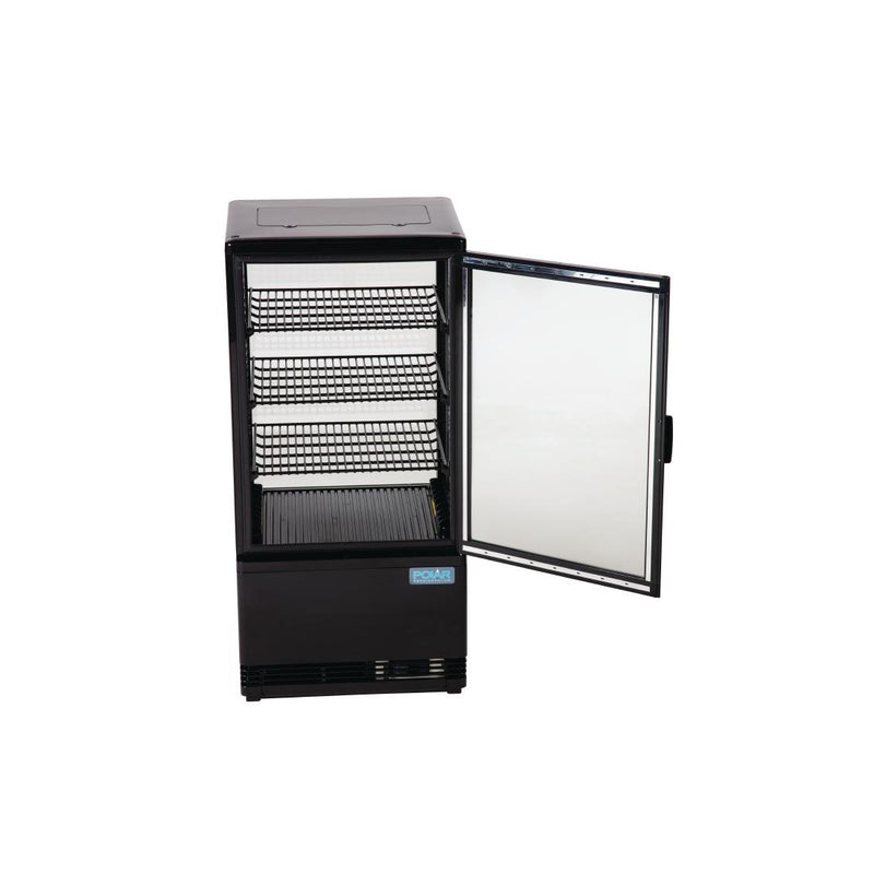 Polar C-Serie Display-Kühlschrank, 68 l, Schwarz