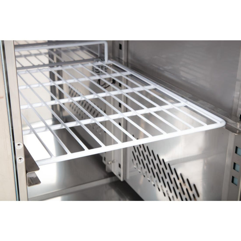 Polar U-Serie Viertüriger Thekenkühlschrank 449Ltr