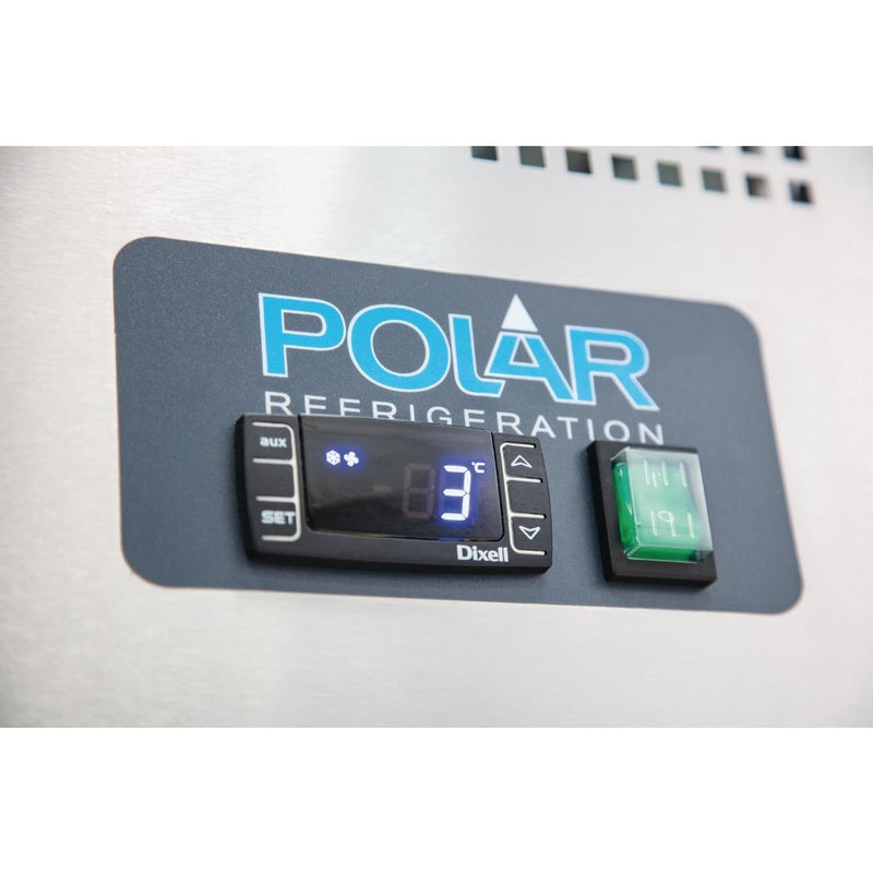 Polar U-Serie Dreitür-Thekenkühlschrank 417Ltr