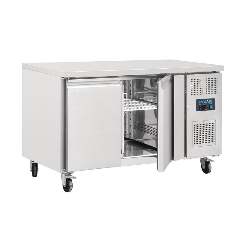 Polar U-Serie Doppeltür-Thekenkühlschrank 228Ltr