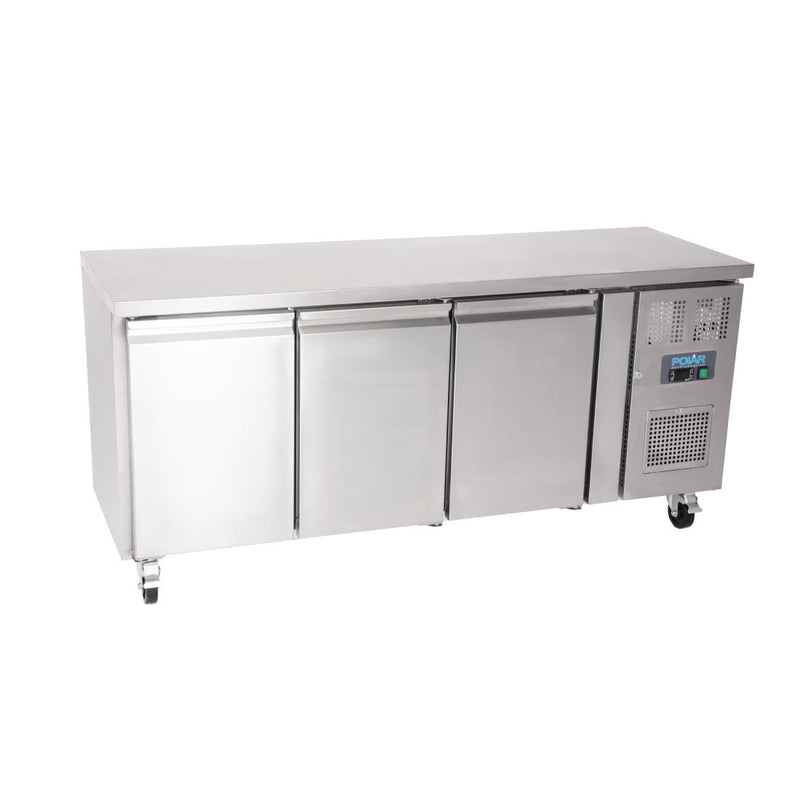 Polar U-Serie Dreitür-Thekenkühlschrank 339Ltr