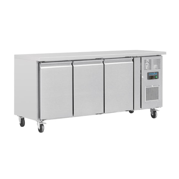 Polar U-Serie Dreitür-Thekenkühlschrank 339Ltr