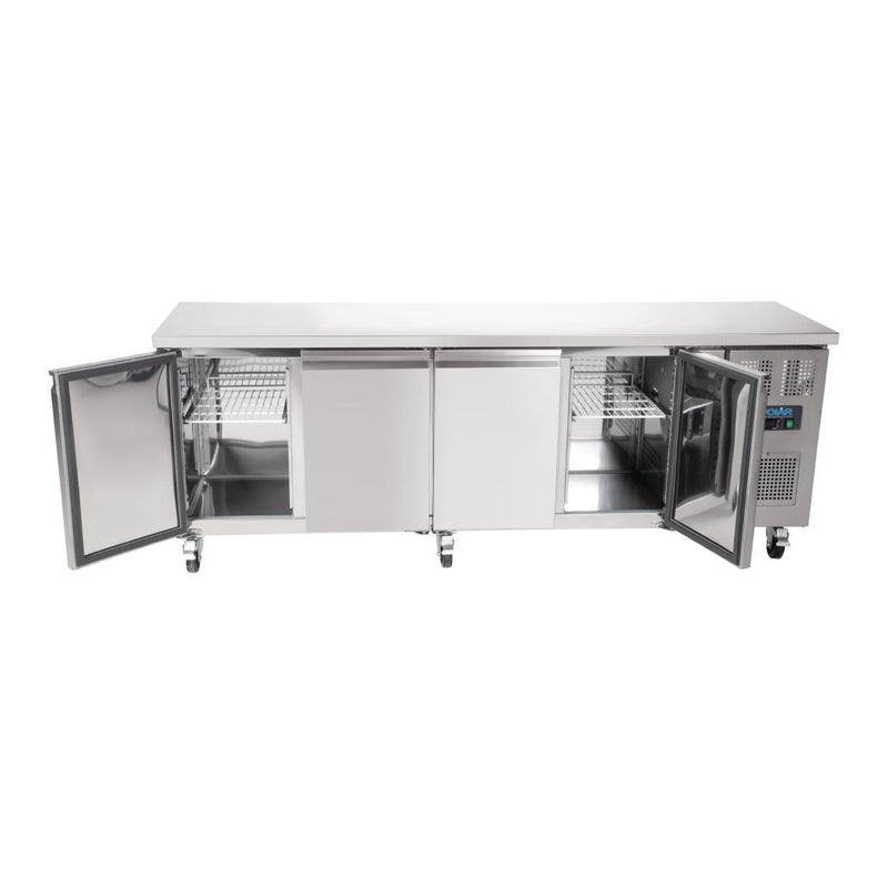 Polar U-Serie Viertüriger Thekenkühlschrank 449Ltr